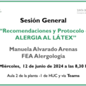 Recomendaciones y protocolos de ALERGIA AL LÁTEX