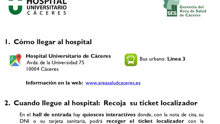 HUC Informacin acceso CEX