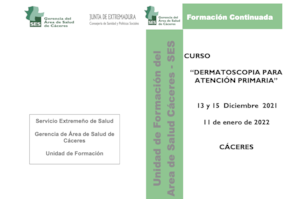 CURSO “DERMATOSCOPIA PARA ATENCIÓN PRIMARIA”