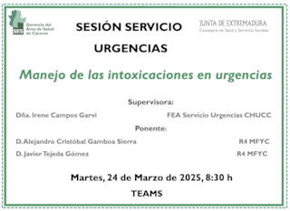 Manejo de las intoxicaciones en urgencias