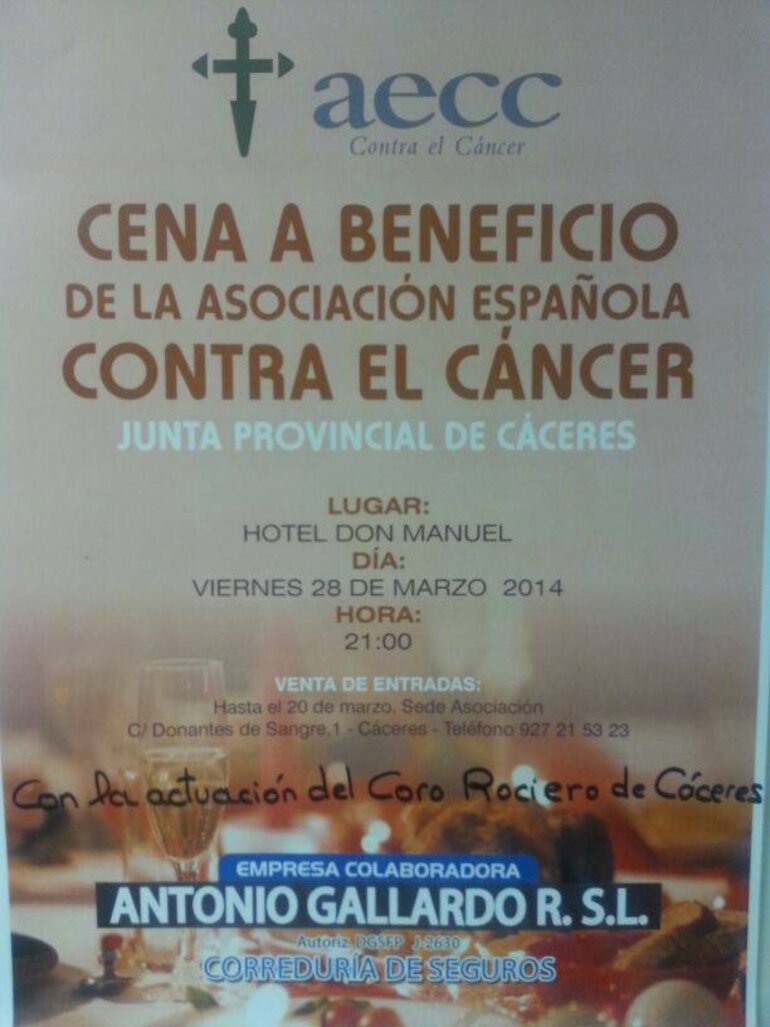 Cena Asociacin Espaola contra el Cncer