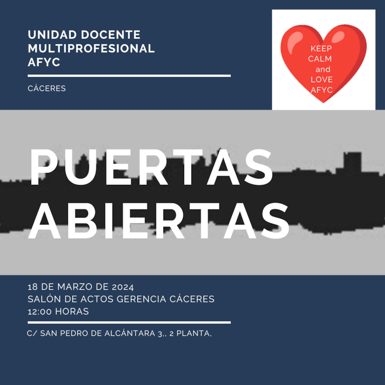 18032024 Jornada de puertas abiertas de la Unidad Docente del rea de Salud de Cceres