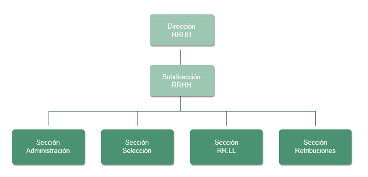 Organigrama Dirección RRHH